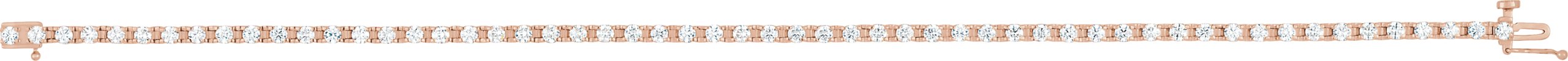 14K Rose 2 1/4 CTW Lab-Grown Diamond Line 7 1/4 Bracelet