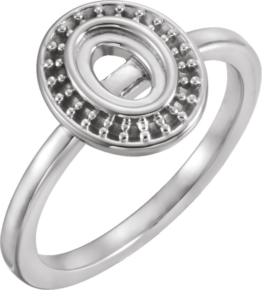 Halo-Style Cabochon Ring