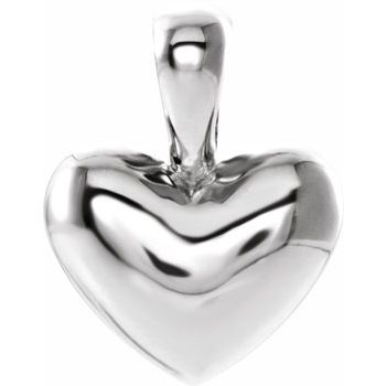 Sterling Silver 10.6x8.3 mm Youth Heart Pendant Ref. 14213911