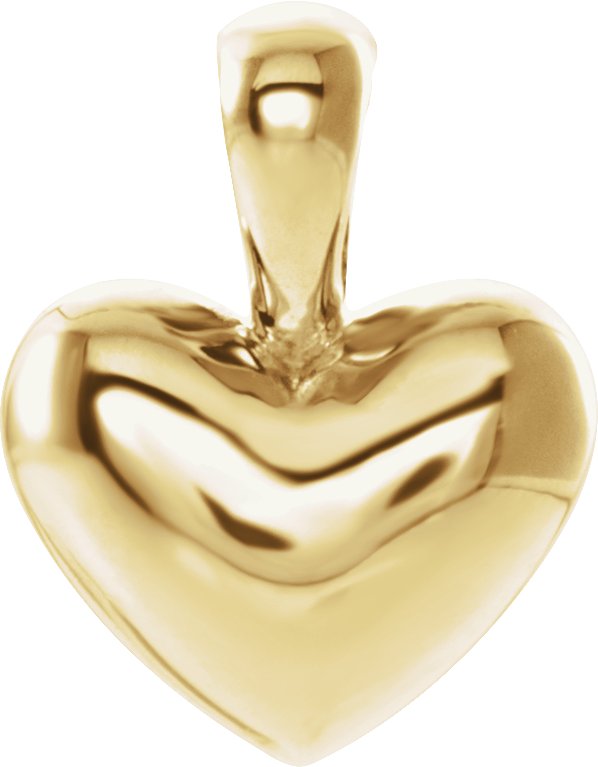 14K Yellow Youth Heart Pendant