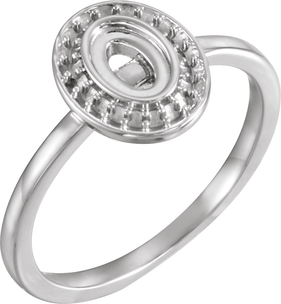 Halo-Style Cabochon Ring