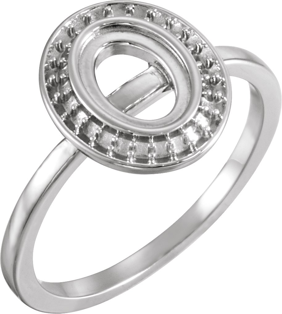 Halo-Style Cabochon Ring