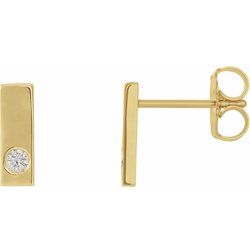 Accented Bar Earrings