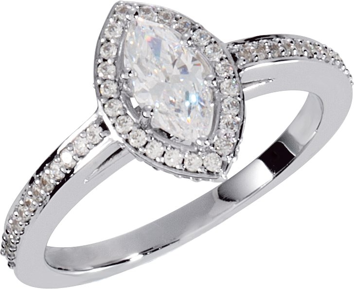 Cathedral-Style Engagement Ring Mounting