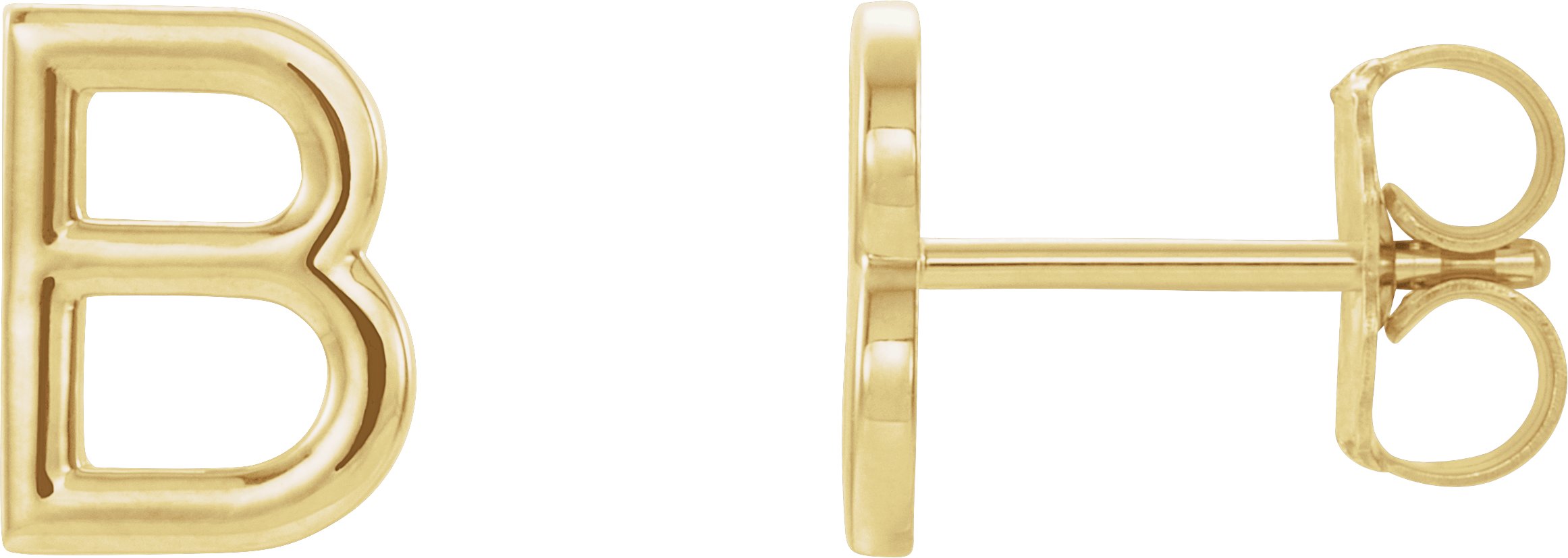 14K Yellow Single Initial B Earring Ref. 14383266