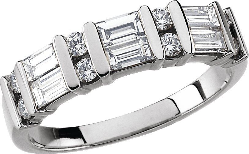 Platinum Diamond Anniversary Band .75 CTW Ref 423919