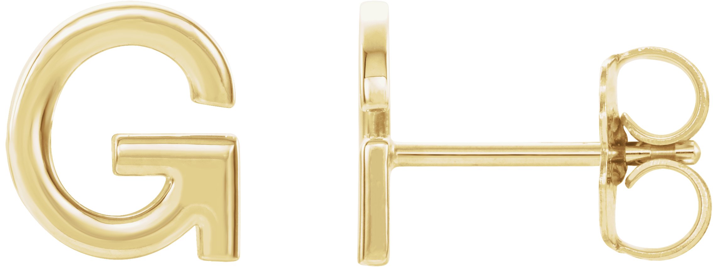 14K Yellow Single Initial G Earring Ref. 14383149