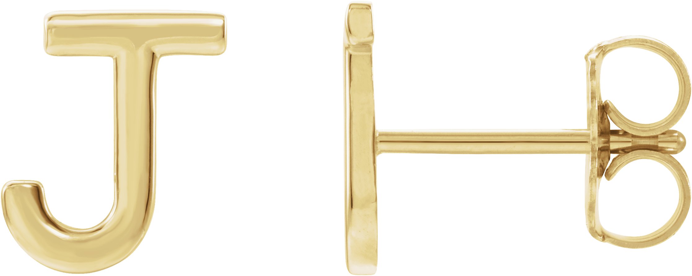 14K Yellow Single Initial J Earring Ref. 14383359