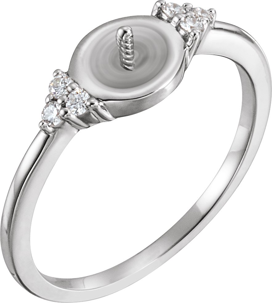 Accented Pearl Ring
