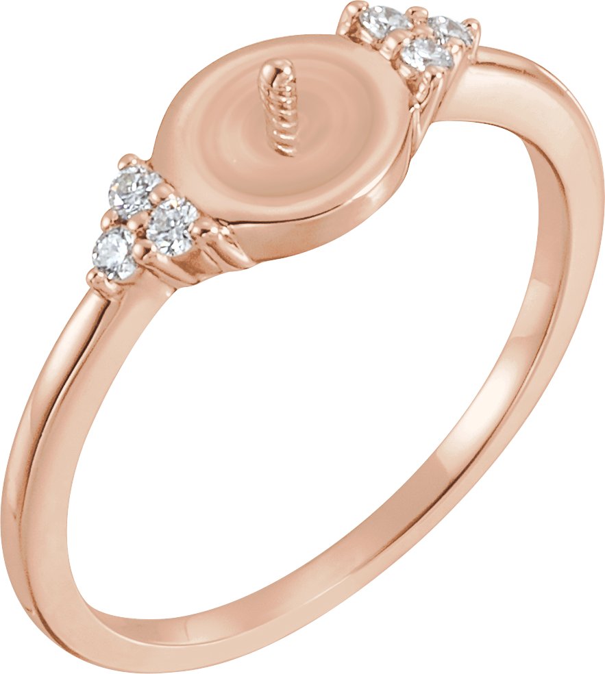 Accented Pearl Ring