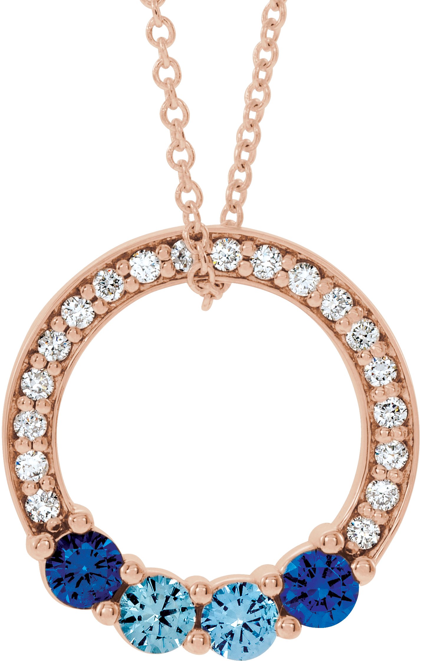 Collar o colgante de círculo familiar