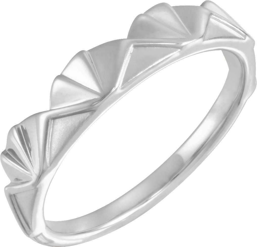 Sterling Silver Stackable Crown Ring   