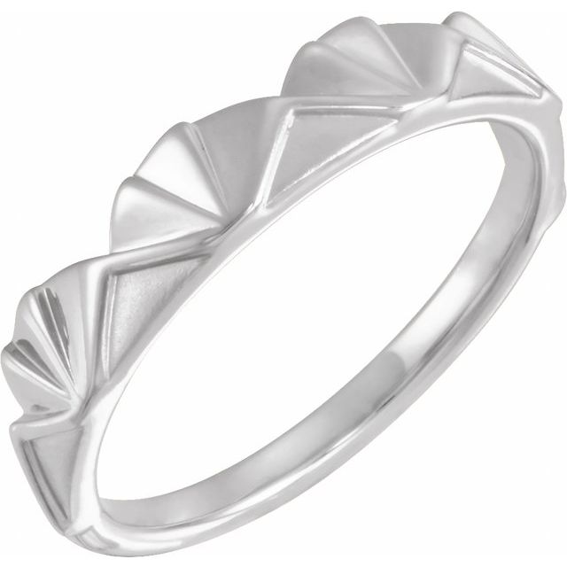 Sterling Silver Stackable Crown Ring   