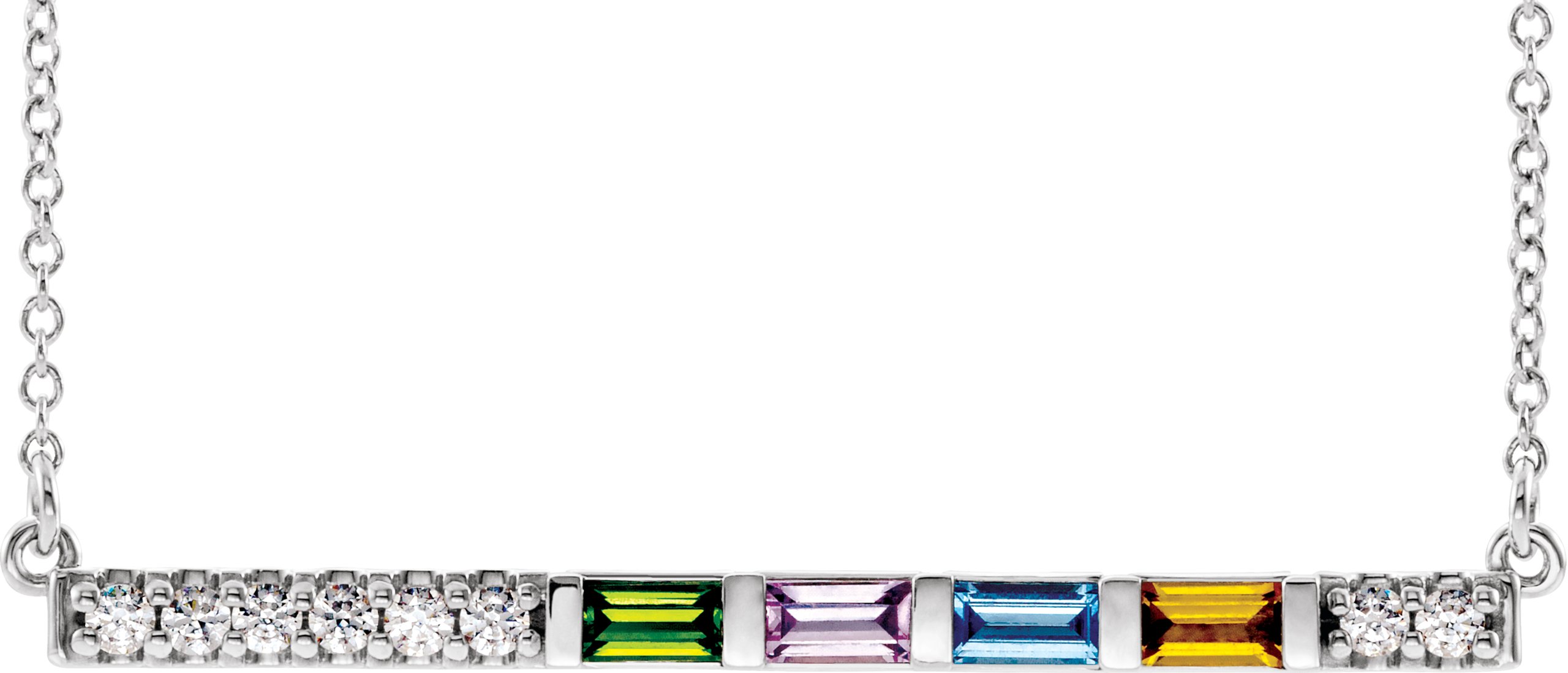 Family Bar Necklace or Center