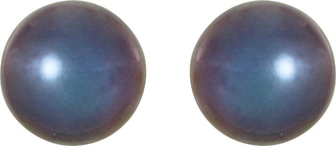 Alternative view of Panache® Pearl Stud Earrings – 14K Yellow Gold