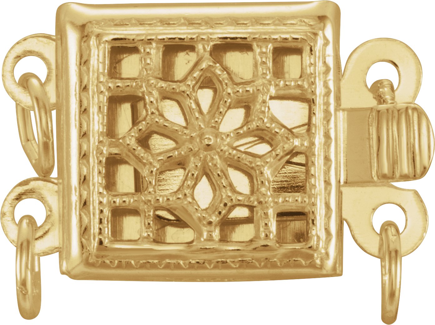 Single-Strand or 2-Strand Filigree Box Clasp