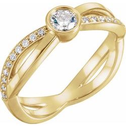Diamond Infinity Ring alebo neosadený