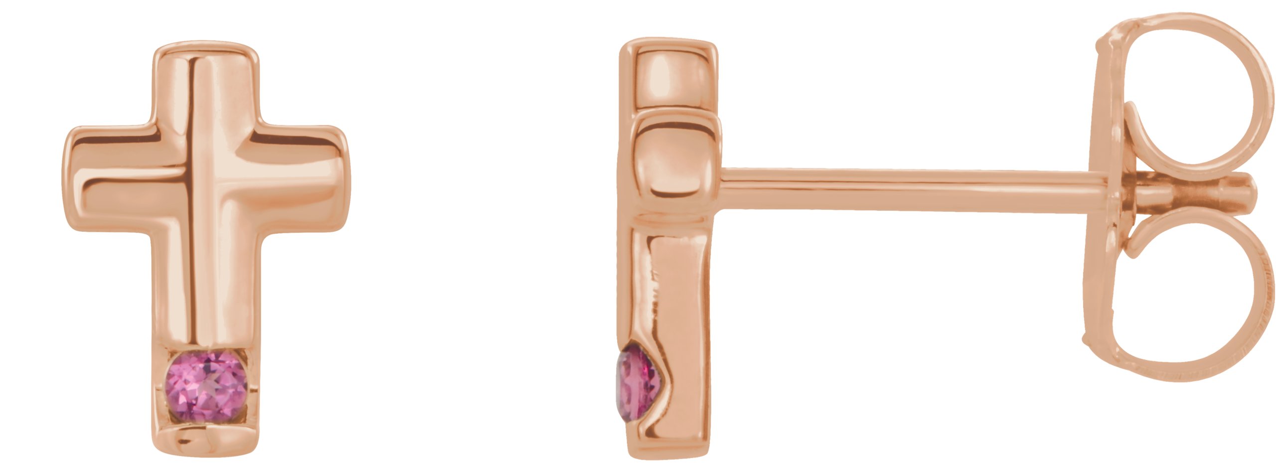 Accented Cross Earrings