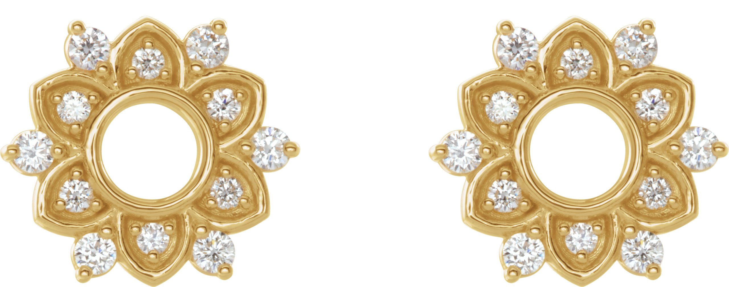 14K Yellow 1/3 CTW Natural Diamond Earrings