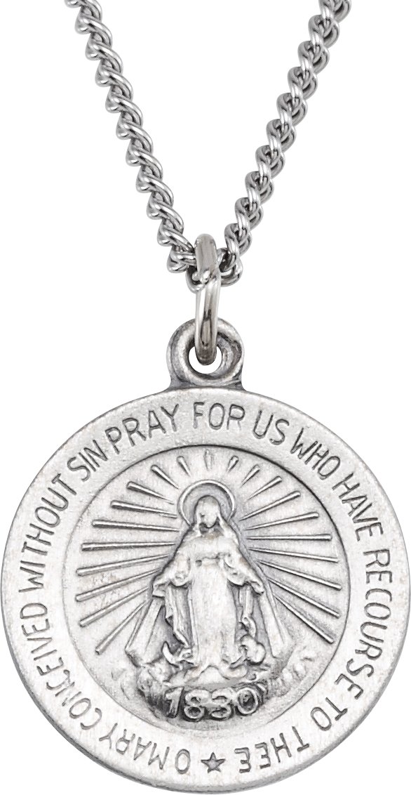 Miraculous Medal Necklace or Pendant