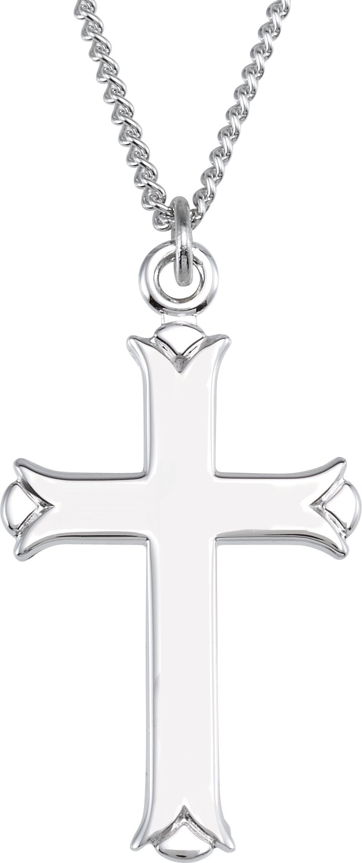 Sterling Silver Cross Pendant 27 x 18mm Ref 628756