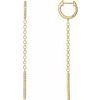 14K Yellow .25 CTW Diamond Hinged Hoop Chain Earrings Ref. 14527449