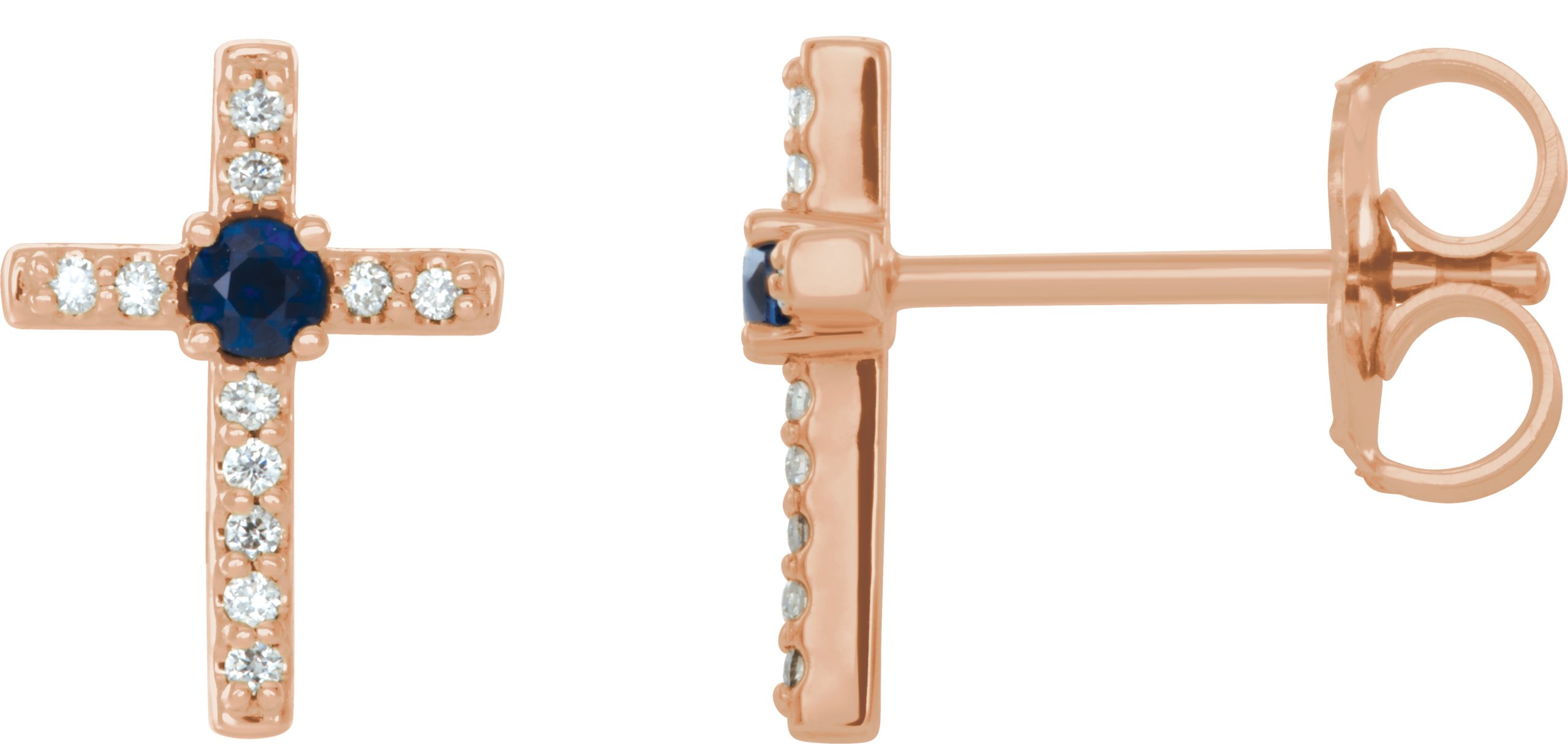 Accented Cross Earrings