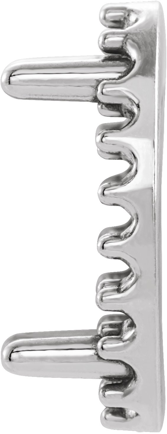 4-Prong Halo-Style Cabochon Earring Setting