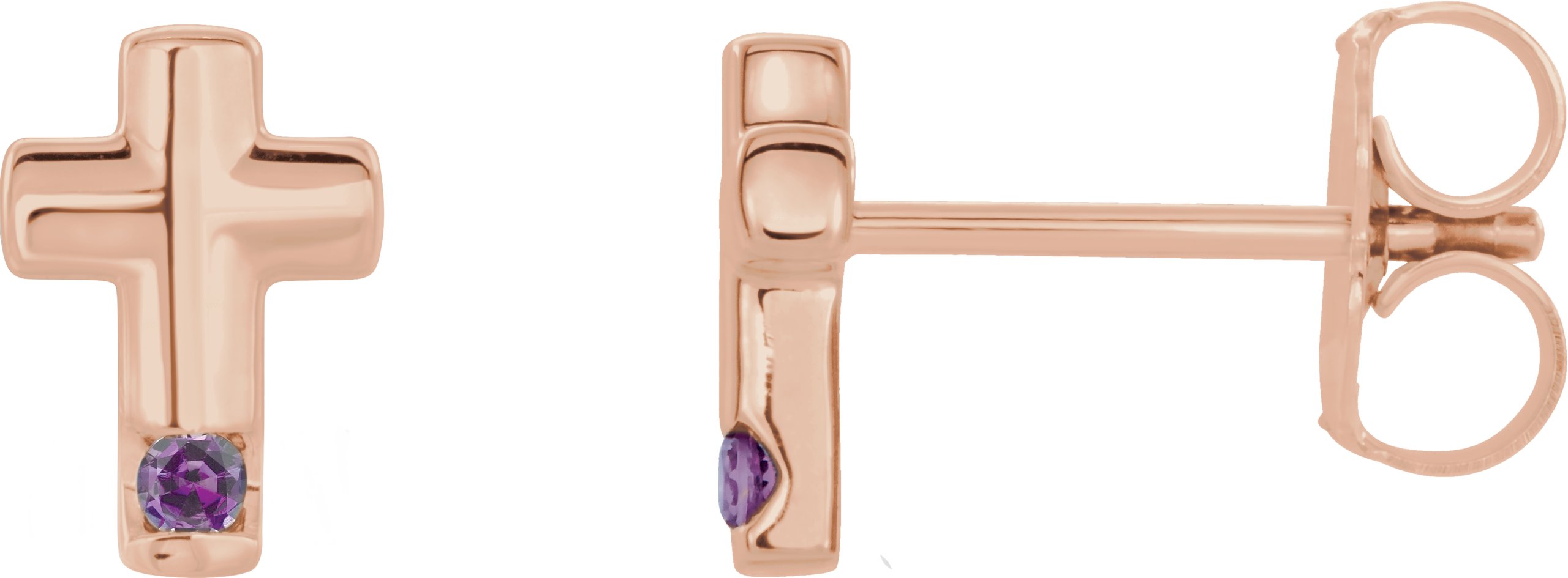 Accented Cross Earrings