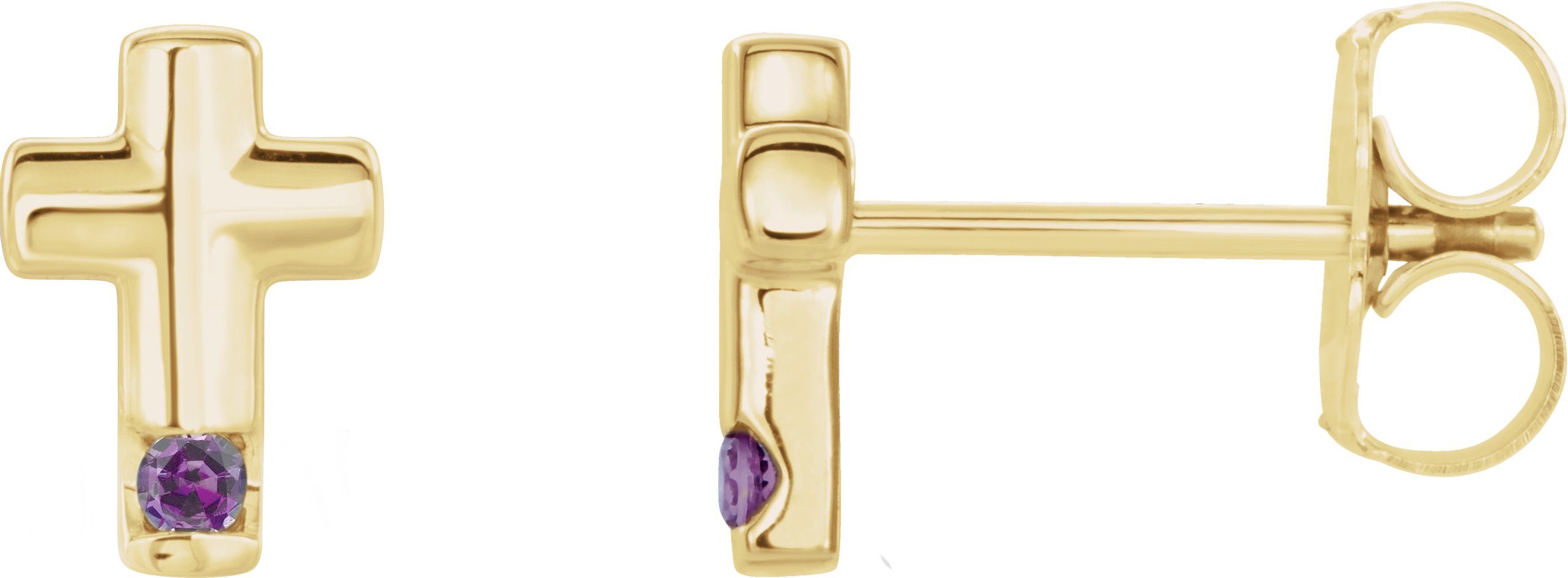 Accented Cross Earrings