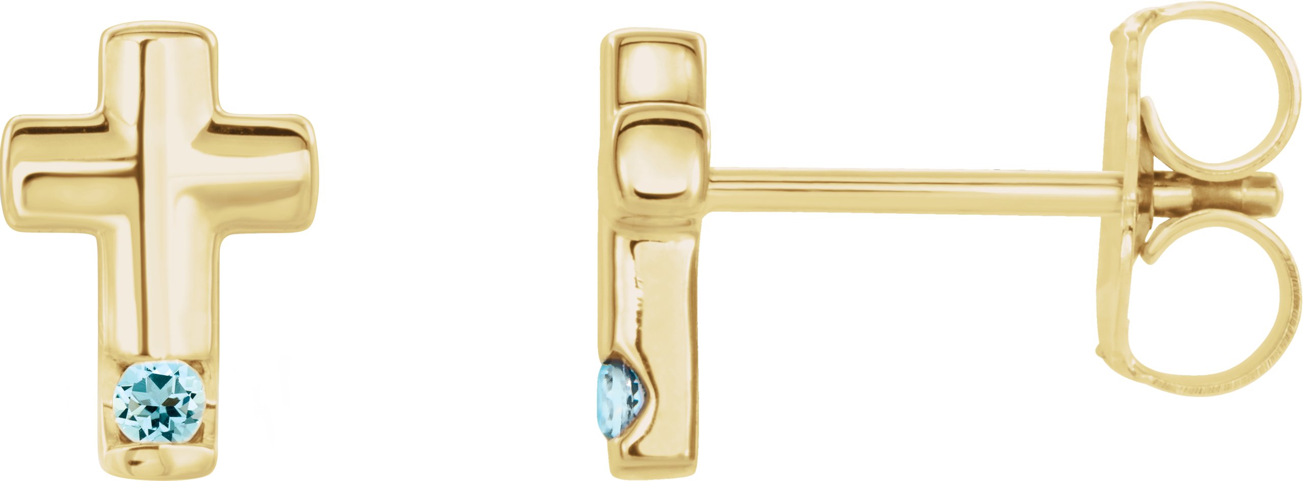 Accented Cross Earrings