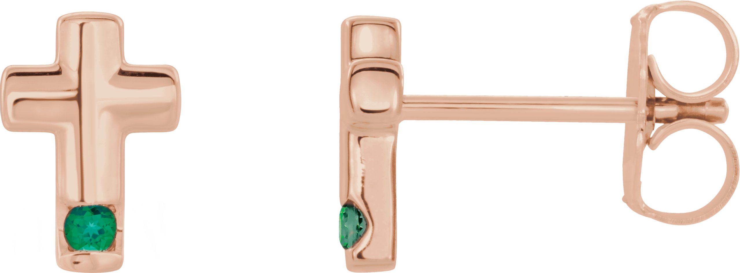 Accented Cross Earrings
