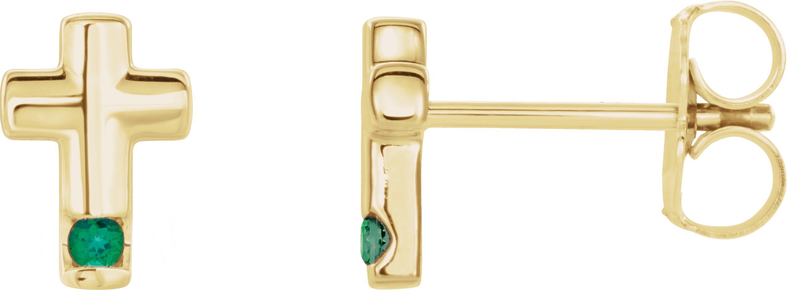 Accented Cross Earrings