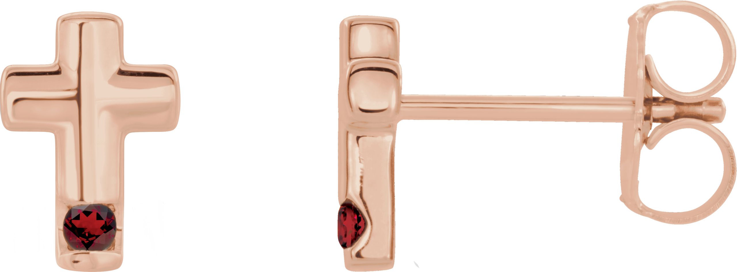 Accented Cross Earrings