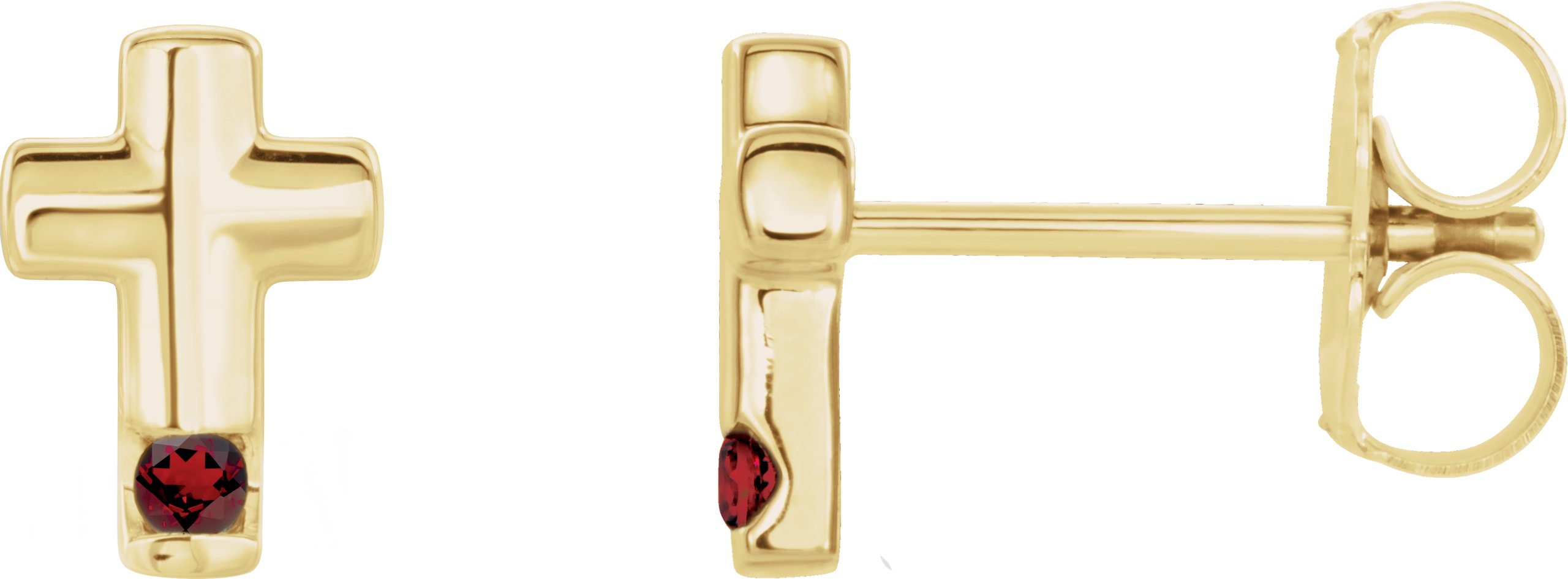 Accented Cross Earrings