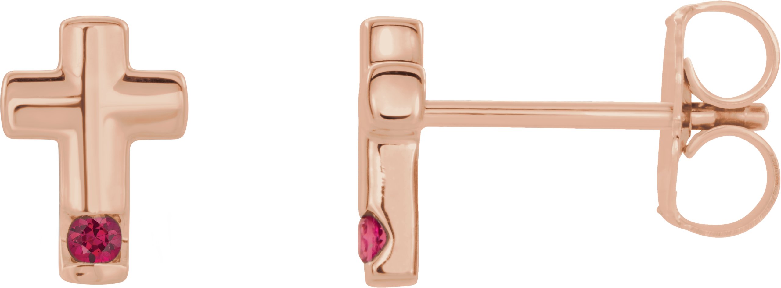 Accented Cross Earrings