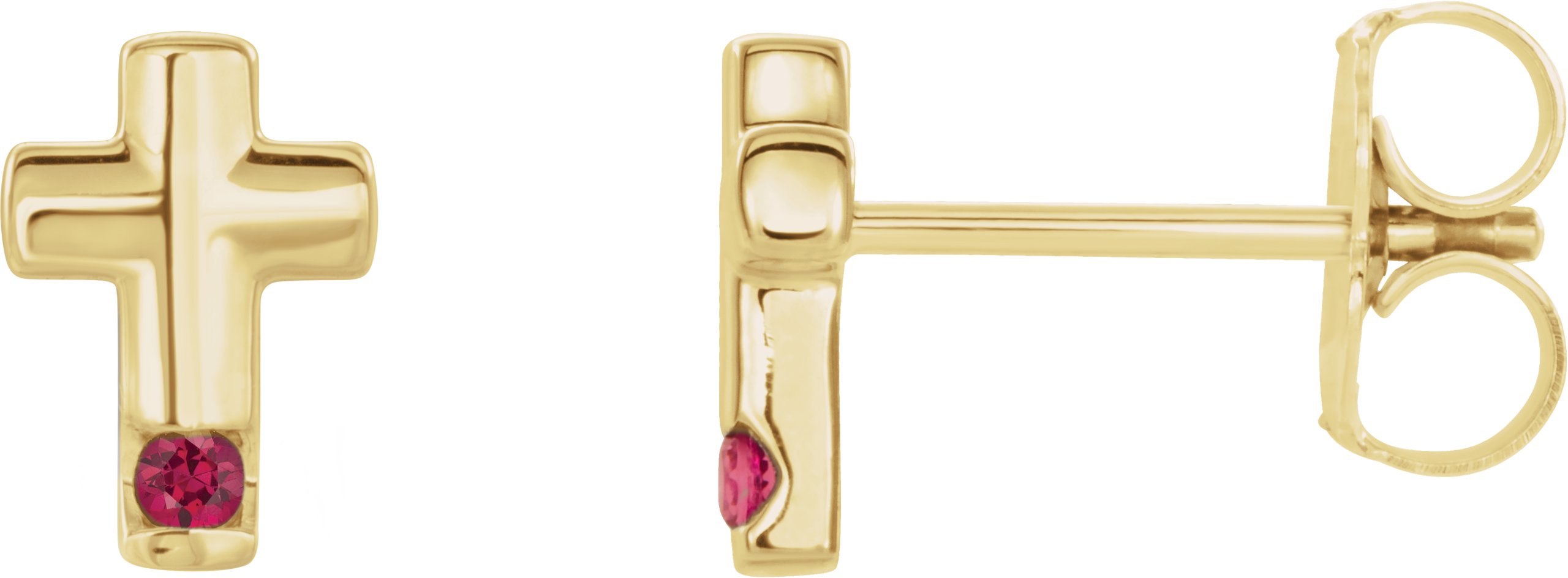 Accented Cross Earrings