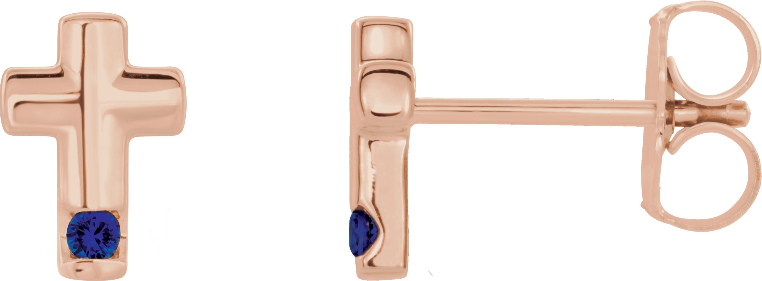 Accented Cross Earrings