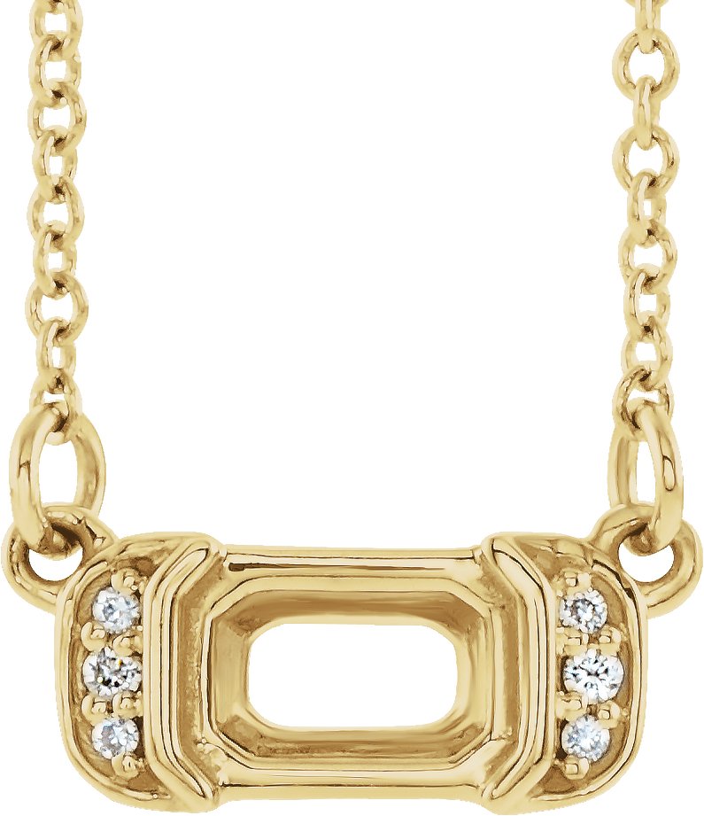 Accented Bar Necklace or Center
