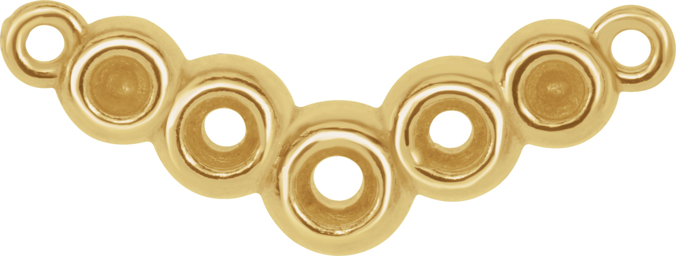 Bezel-Set "V" Necklace or Center