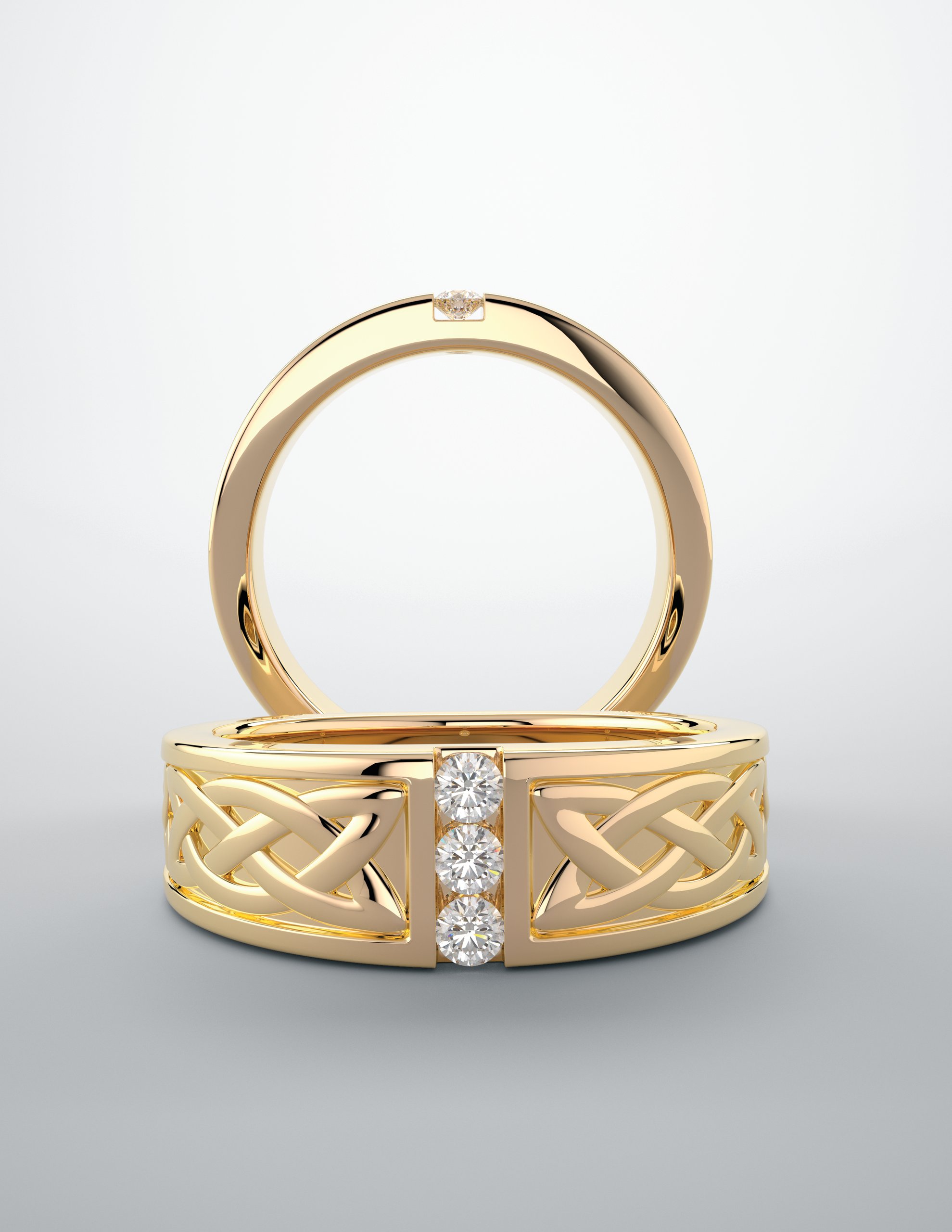 Wedding Bands | Three-Stone Ring 