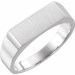 Sterling Silver 15x6 mm Rectangle Signet Ring