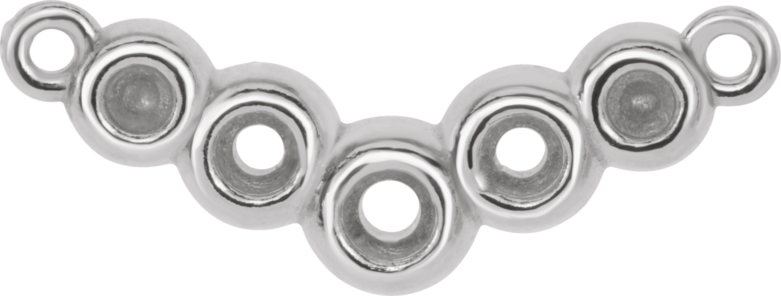 Bezel-Set "V" Necklace or Center