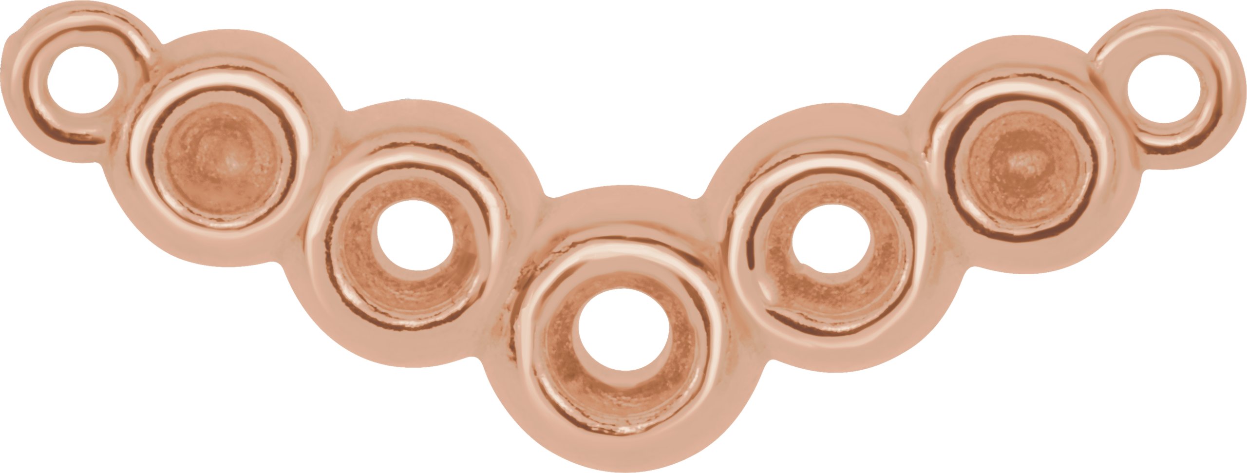 Bezel-Set "V" Necklace or Center