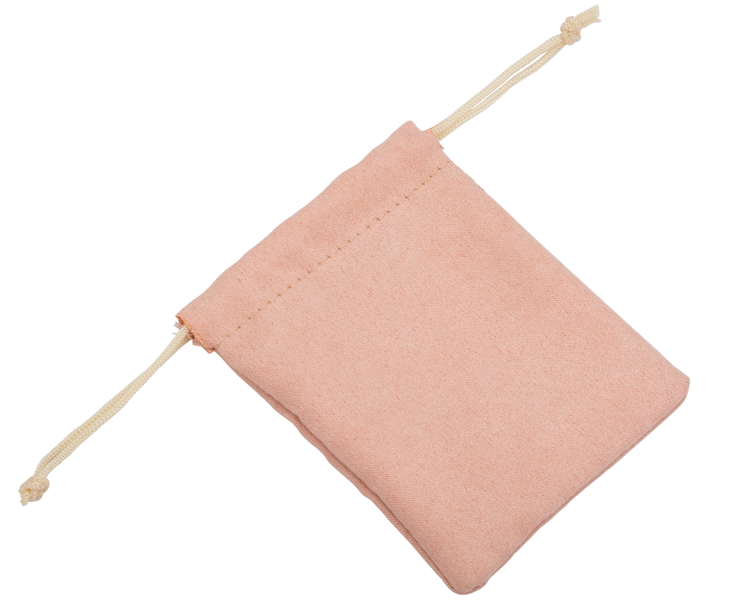 Loryn Collection Suede Drawstring Pouch with Inner Divider
