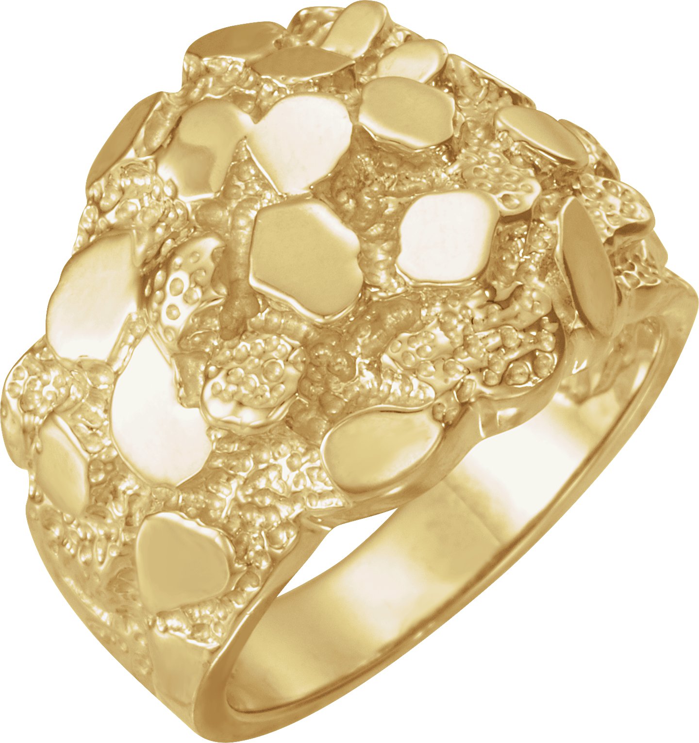 14K Yellow Nugget Ring