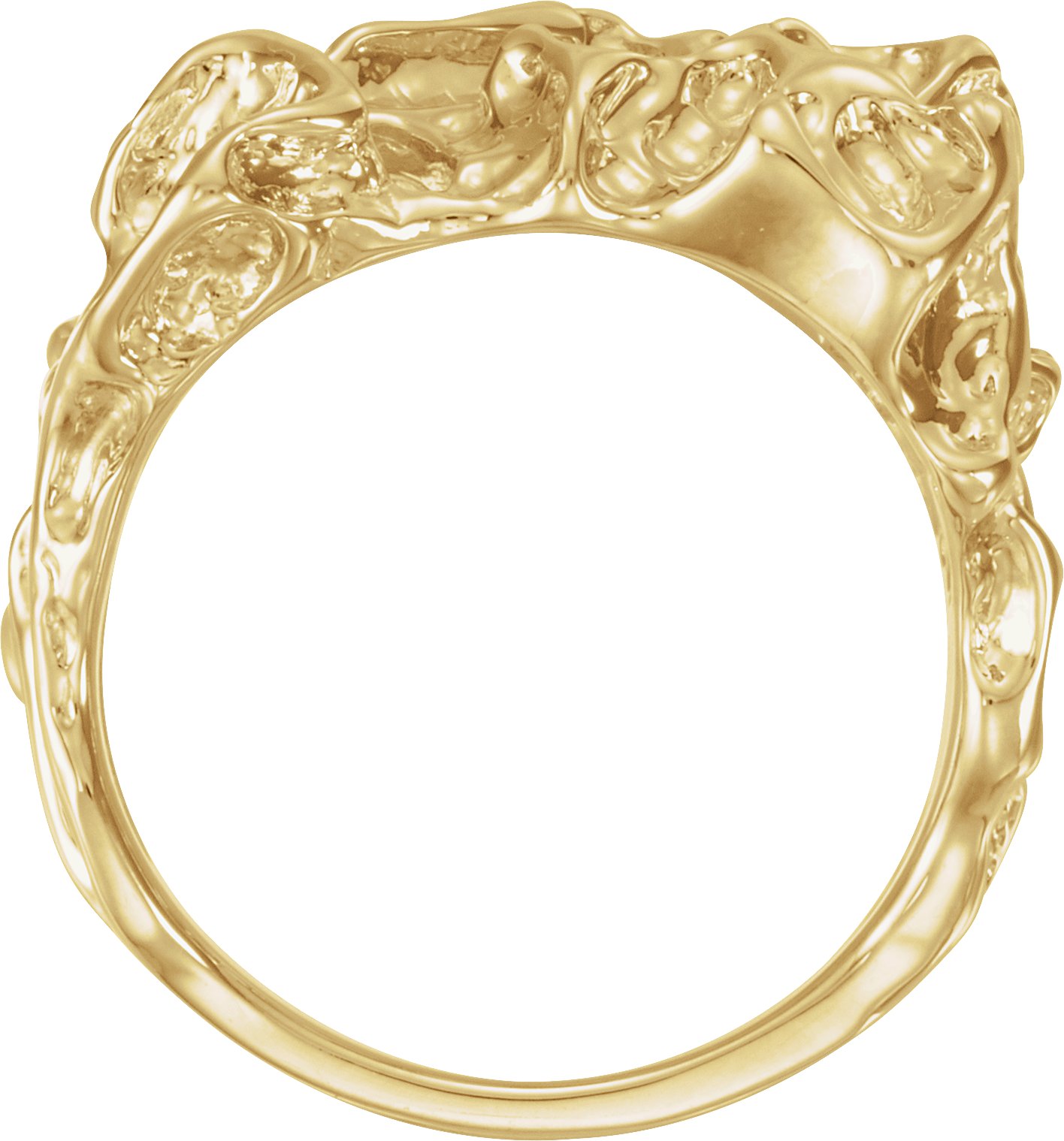 14K Yellow Nugget Ring