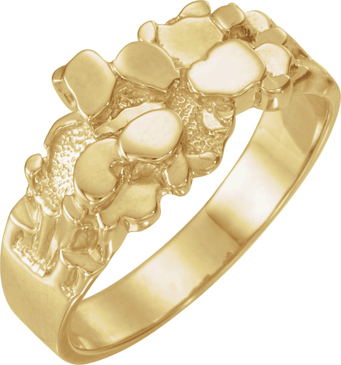 14K Yellow Nugget Ring Mounting