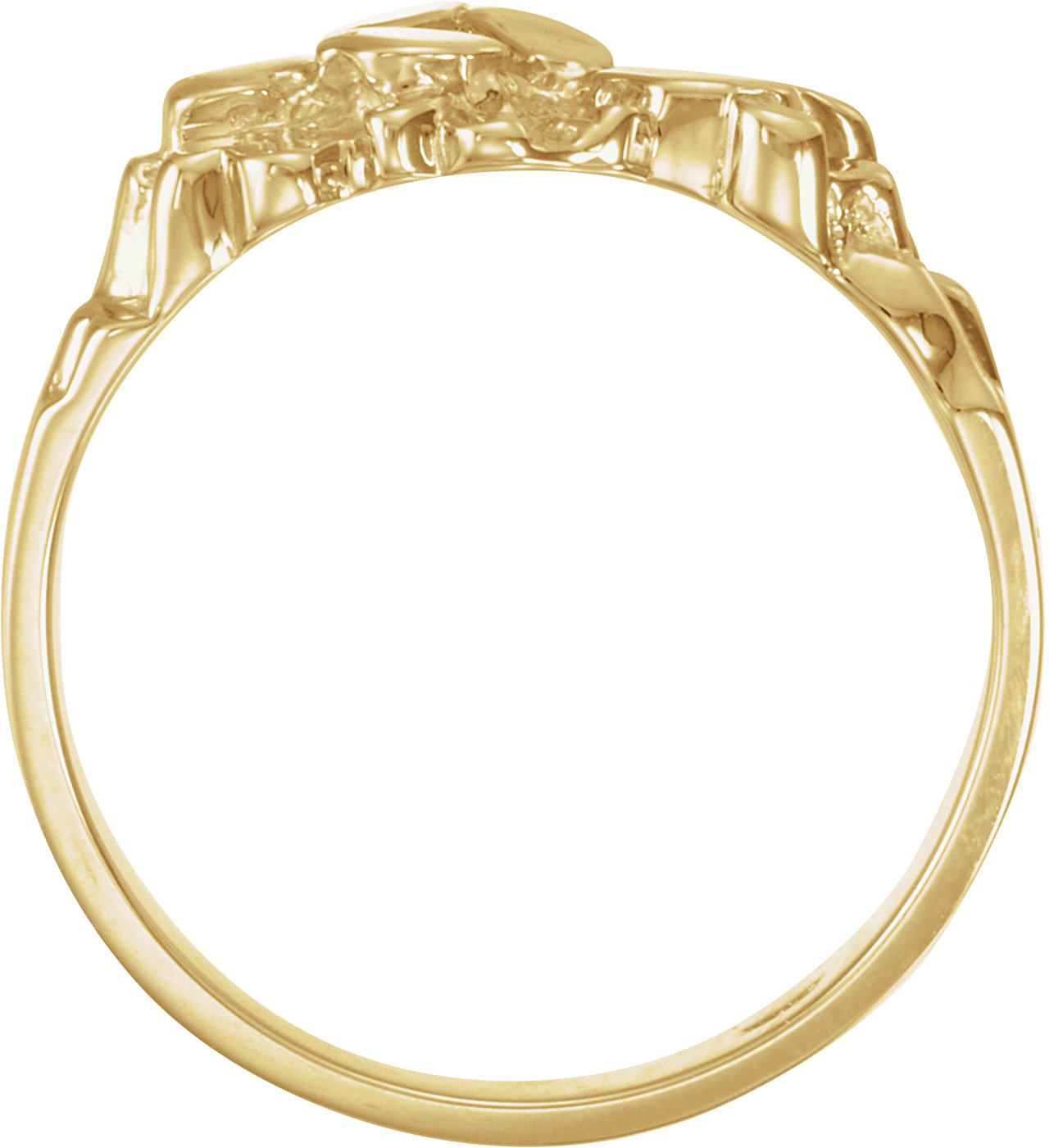 14K Yellow Nugget Ring