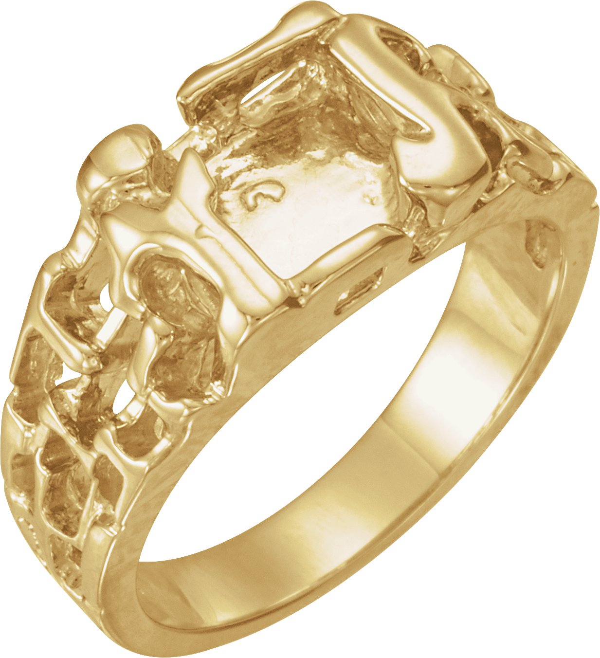 14K Yellow Nugget Ring